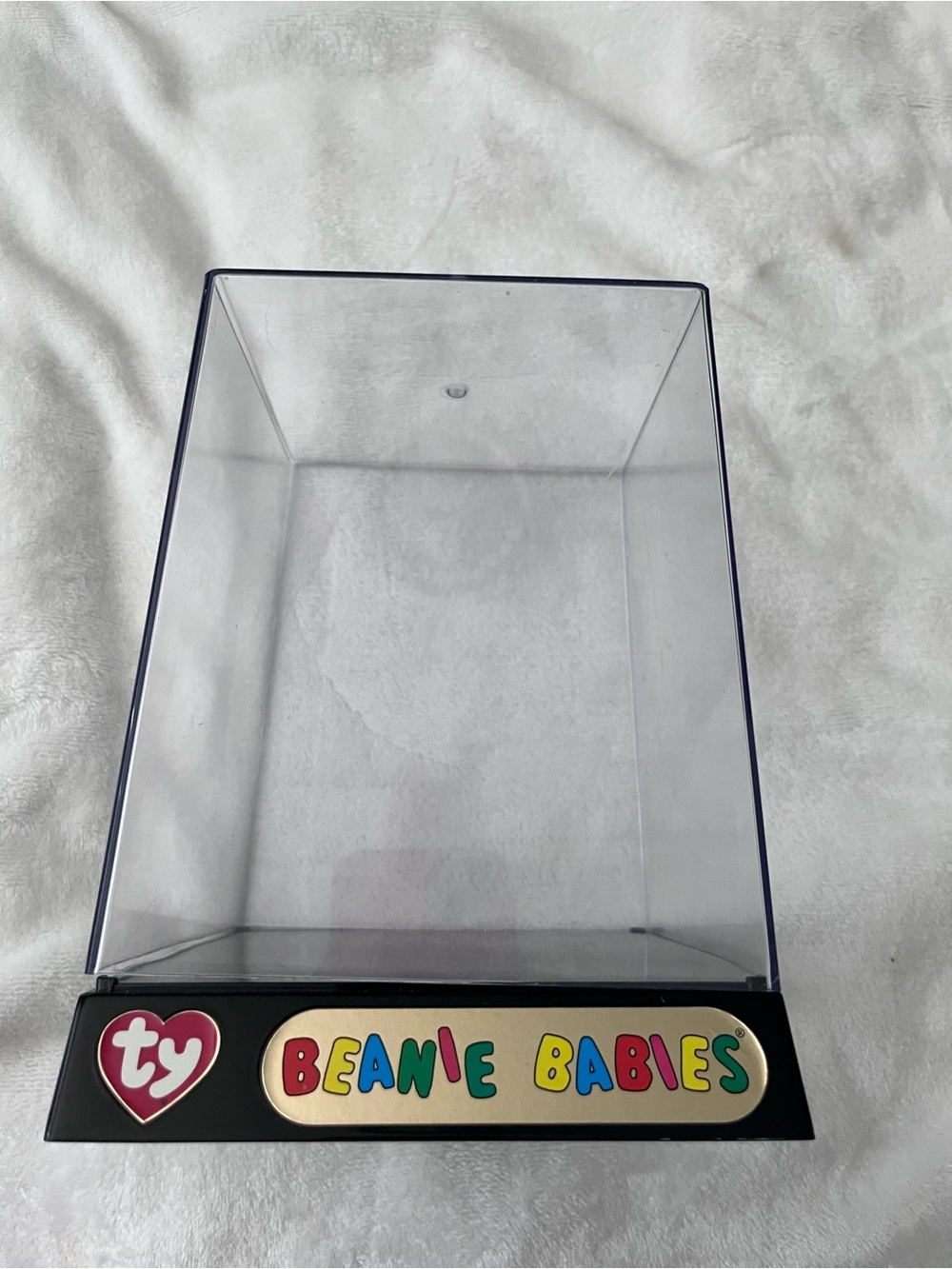 Ty Beanie Babies Clear Display Case - Black Base